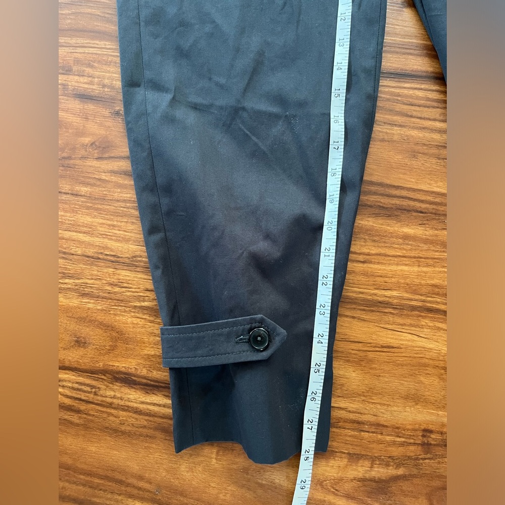 BA&SH Valmy cropped cotton tapered pants black charcoal medium US6 - Picture 10 of 10